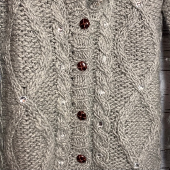 Victoria Secret Pink rhinestone wool cardigan - Picture 4 of 8